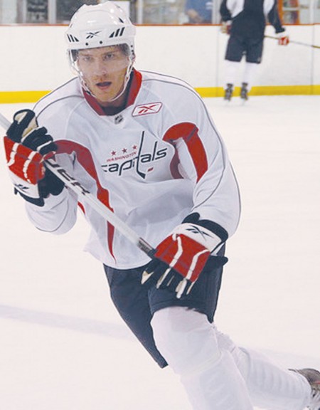 A Shot to Impress: Eric Alexander, a sophomore Ferris hockey player, participated in the Washington Capitals’ summer development camp. Alexander scored a goal that impressed the Capitals’ general manager. The Bulldogs 2010-2011 hockey seasons begins Oct. 2. Photo Courtesy of Eric Alexander