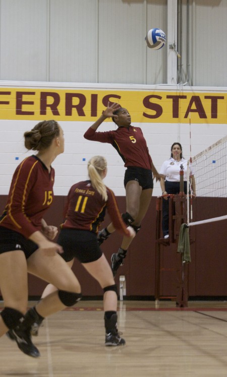 Multiple Wins: Arielle Goodson spikes the ball, helping the women’s volleyball team gain a victory. In both games this past weekend the Bulldogs were victorious. This brings the 2010 record to 6-3. Photo By: Kate Dupon | Photo Editor Multiple Wins: Arielle Goodson spikes the ball, helping the women’s volleyball team gain a victory. In both games this past weekend the Bulldogs were victorious. This brings the 2010 record to 6-3. Photo By: Kate Dupon | Photo Editor