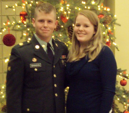 Supporting Troops and Their Families: Chelsea Brandon, above with husband Wayne Brandon, helped to form the Ferris State Military Support Group for friends and family of those who are serving in the military. Members will be taking donations during the Veterans Day Concert on Nov. 14 at 4 p.m. in Williams Auditorium to help create care packages for soldiers. Photo Courtesy of Chelsea Brandon Supporting Troops and Their Families: Chelsea Brandon, above with husband Wayne Brandon, helped to form the Ferris State Military Support Group for friends and family of those who are serving in the military. Members will be taking donations during the Veterans Day Concert on Nov. 14 at 4 p.m. in Williams Auditorium to help create care packages for soldiers. Photo Courtesy of Chelsea Brandon