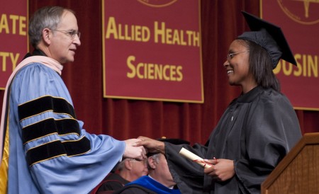 Graduation Rates Rise: Ferris State University’s graduation rate has reached 51 percent with 97 percent of those graduates receiving jobs. Ferris State is now recognized as having the 15th best improved graduation rate in the county. Photo Courtesy of Bill Bitzinger Graduation Rates Rise: Ferris State University’s graduation rate has reached 51 percent with 97 percent of those graduates receiving jobs. Ferris State is now recognized as having the 15th best improved graduation rate in the county. Photo Courtesy of Bill Bitzinger