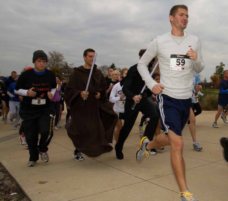 Monster Dash: Ferris students participated in the Monster Dash 5K Run and Walk on Oct. 28. The 5K was held by The Running Club and Colleges Against Cancer to raise money for the fight against cancer. Photo By: Brock Copus | Multimedia Editor