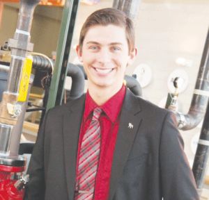 Wayne Bersano, 19, is a sophomore in hotel restaurant management from Pinconning, MI. 