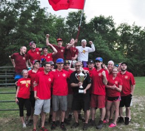 The FSU Disc Golf Team after winning the championship.