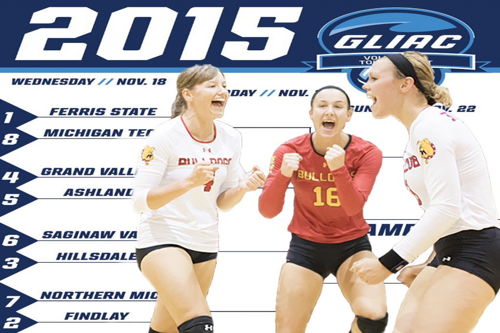 The Ferris State volleyball team will begin play in the Great Lakes Intercollegiate Atheltic Conference on Wednesday, Nov. 18 at 7 p.m. against the Huskies of Michigan Tech. FSU is the No. 1 seed in the tourney.