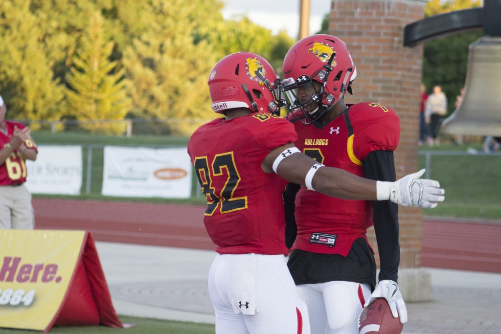 Ferris junior quarterback Reggie Bell finished the game with 154 rushing yards and four rushing touchdowns.