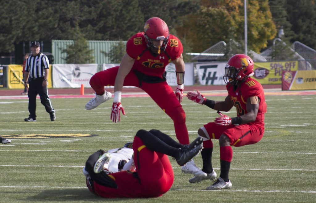 The Bulldogs have secured four consecutive victories and improved to 8-2 on the season after a 41-20 win over Hillsdale.